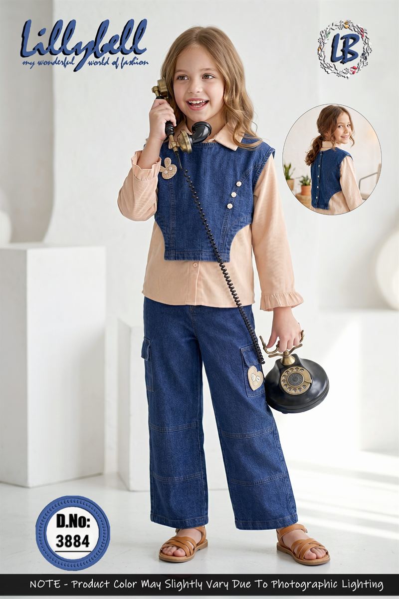 Lillybell denim dresses, waistcoats and cargo sets for girls