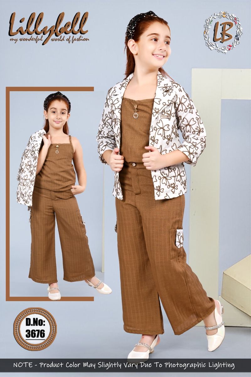 Lillybell three piece blazer and shrug sets for girls