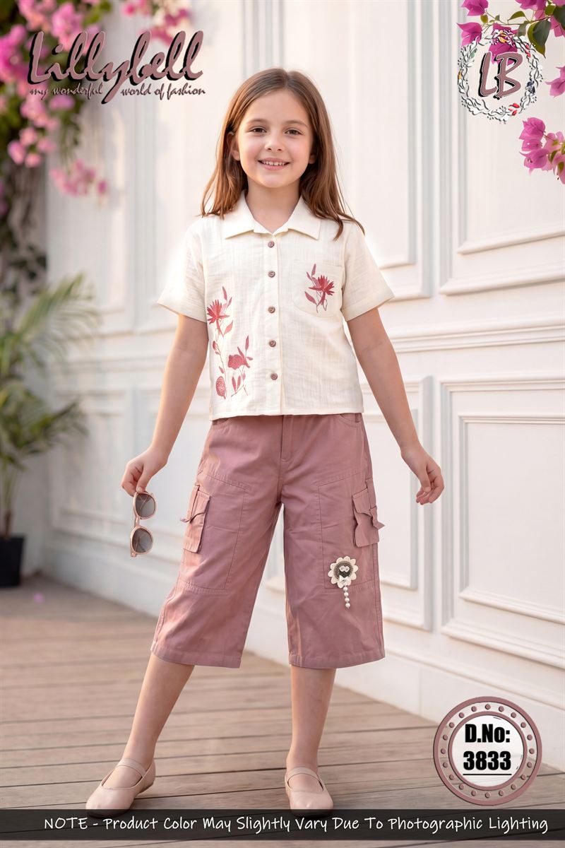 Lillybell embroidered shirts with cargo trousers for girls